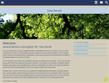 Tablet Screenshot of dowdental.com